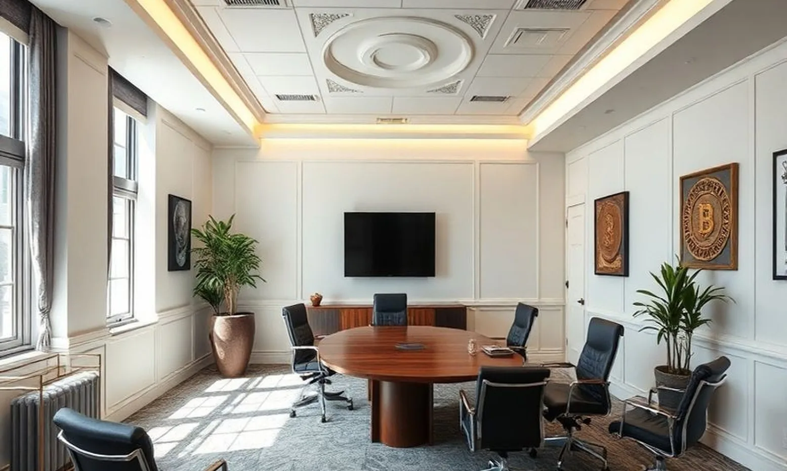 Contemporary advisory space with professional atmosphere